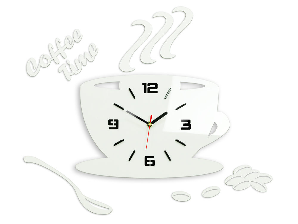 Ρολοι τοιχου COFFE TIME 3D WHITE NH045-white