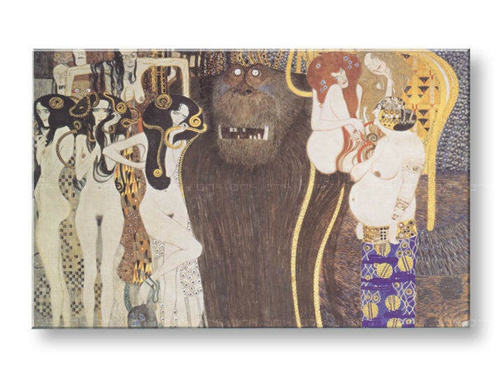 Πινακες σε καμβα THE BEETHOVEN FRIEZE - Gustav Klimt