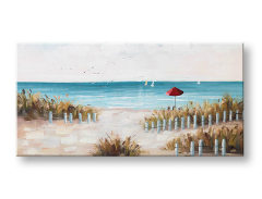 Πίνακεσ ζωγραφικήσ σε καμβά ΠΑΡΑΛΙΑ 1-πτυχος 100x50 cm CFAZH5044E1