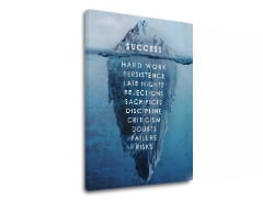 Παρακινητικός πίνακας σε καμβά About success_003
