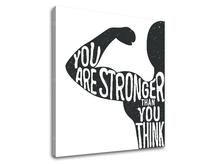 Παρακινητικός πίνακας σε καμβά You are stronger