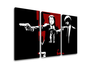 POP Art πίνακες Pulp Fiction 3-πτυχος pulp5