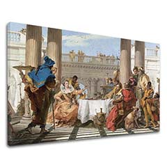 Πίνακες σε καμβά Giambattista Tiepolo - The Banquet of Cleopatra