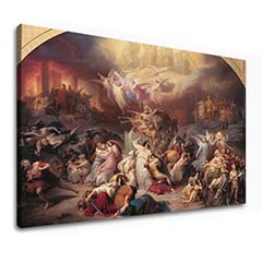 Πίνακες σε καμβά Wilhelm von Kaulbach - The Destruction of Jerusalem by Titus