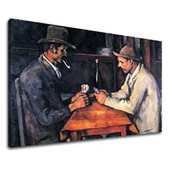 Πίνακες σε καμβά Paul Cézanne - The Card Players