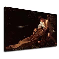 Πίνακες σε καμβά Michelangelo Caravaggio - Saint Francis of Assisi in Ecstasy
