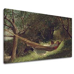 Πίνακες σε καμβά Winslow Homer - Girl in the Hammock