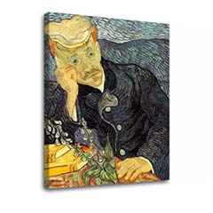 Πίνακες σε καμβά Vincent van Gogh - Portrait of Dr. Gachet