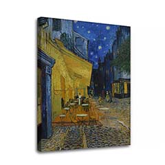 Πίνακες σε καμβά Vincent van Gogh - Café Terrace at Night