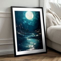 Αφίσα τοίχου με EXTRA εφέ - Moonlit Waves