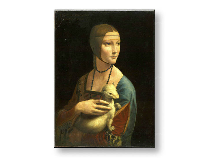 Πινακες σε καμβα DAMA CON L'ERMELLINO - Leonardo da Vinci