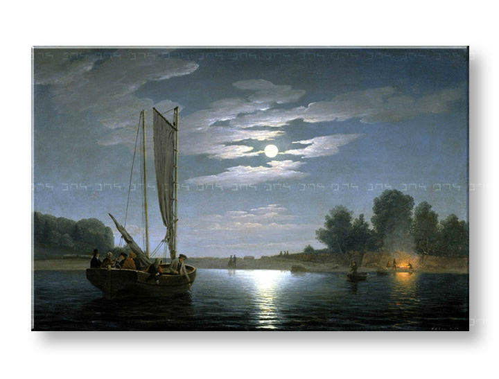 Πινακες σε καμβα FISHING PARTY - Fitz Henry Lane