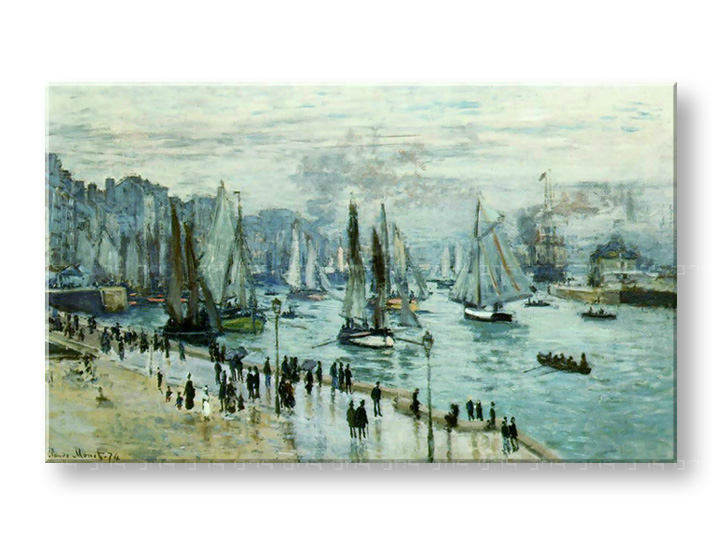 Πινακες σε καμβα FISHING BOATS LEAVIN THE HARBOR - Claude Monet    