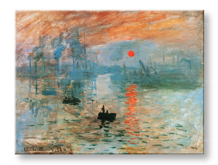 Πινακες σε καμβα IMPRESSION, SUNRISE - Claude Monet