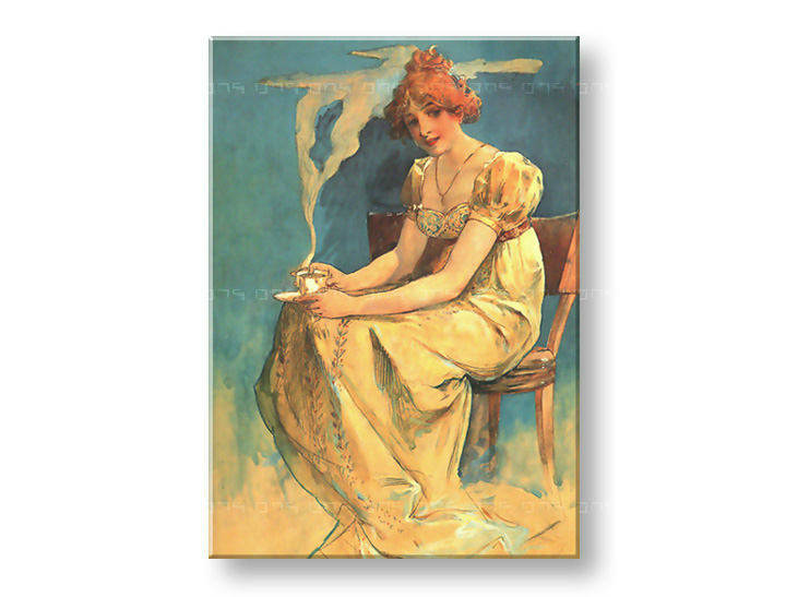 Πινακες σε καμβα COFFEE - Alfons Mucha