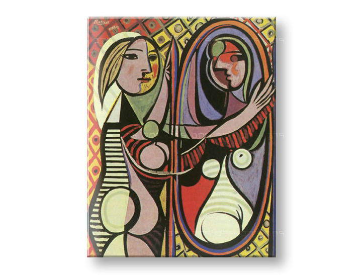 Πινακες σε καμβα GIRL IN FRONT OF MIRROR - Pablo Picasso
