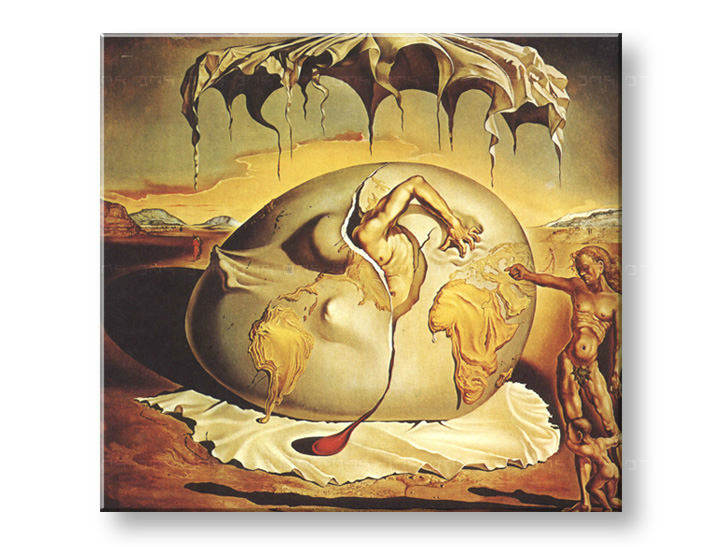 Πινακες σε καμβα GEOPOLITICUS CHILD WATCHING THE BIRTH OF NEW MAN - Salvador Dalí