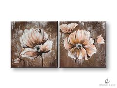 Αναπαραγωγή του συγγραφέα σε καμβά FLOWERS Discount 60 % 160x80 cm