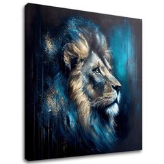 Διακοσμητική ζωγραφική σε καμβά - PREMIUM ART - Lion's Strength and Grace