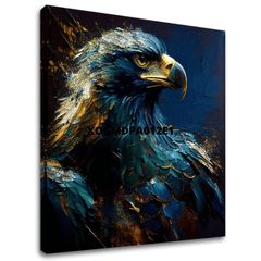 Διακοσμητική ζωγραφική σε καμβά - PREMIUM ART - Wilderness's Fearless Hunter | 60x60 cm