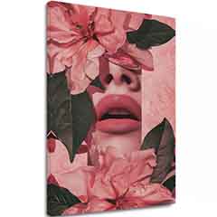 Εικόνα FLORAL LIPS | Ιταλικός καμβάς