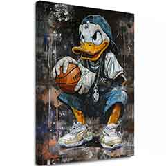 Εικόνα LEBRON DUCK σε καμβά | Ζωγραφισμένη δομή