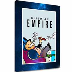 Εικόνα σε καμβά BUILD AN EMPIRE - Business Quote