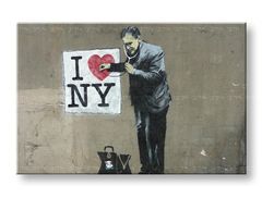 Εικόνα σε καμβά STREET ART – BANKSY 80x120 cm