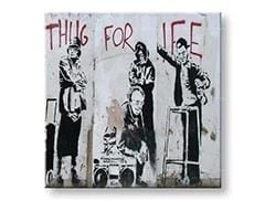 Εικόνα σε καμβά STREET ART – BANKSY Έκπτωση 60 % 50x50 cm
