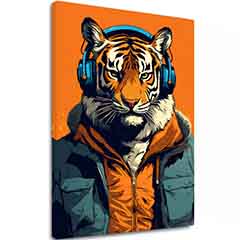 Εικόνα TIGER VIBES | Ιταλικός καμβάς