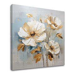 Floral world on canvas Συμφωνία της κομψότητας