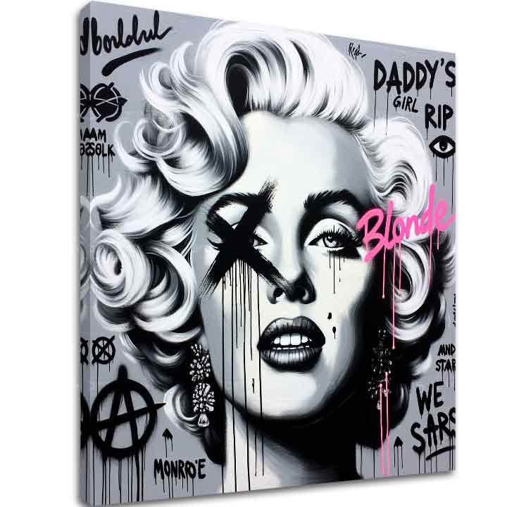 Η εικόνα σε καμβά - Hollywood Legend Marilyn Monroe 100x100 cm
