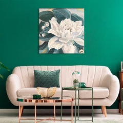 Η εικόνα σε καμβά KITTICA WITH GREEN LEAVES 70x70 cm