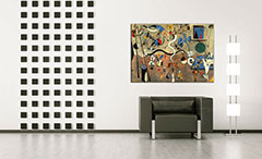 Η εικόνα στον καμβά CARNIVAL OF HARLEQUIN - Joan Miro REP071