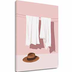 Η εικόνα στον καμβά Παστέλ λινό - Μοντέρνο μοτίβο
