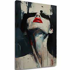 Η εικόνα στον καμβά Red Lips - Dramatic Design