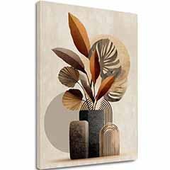Η εικόνα στον καμβά Rustic Vase - Elegant Motif