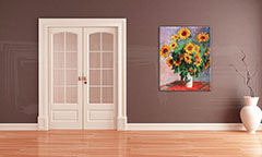 Η εικόνα στον καμβά SUNflowers - Claude Monet REP082