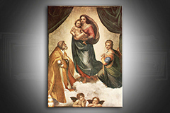 Η Παναγία της Σιστίνα σε καμβά - Raffaello Santi 0 REP235
