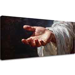 Hand of God | ζωγραφισμένο με ακρυλικό και φύλλα χρυσού