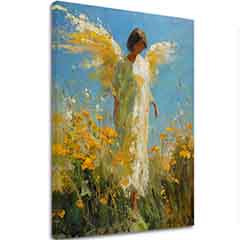 Image of angel Light of Hope | 100% αυθεντικό ακρυλικό ζωγραφισμένο