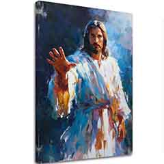 Jesus of Light | ζωγραφισμένο με ακρυλικό και φύλλα χρυσού