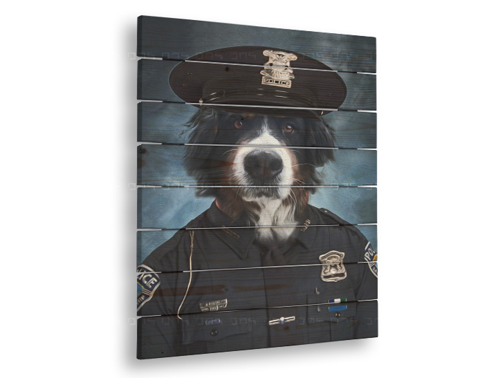 Πίνακας σε ξύλο Pet Portrait Rex – 50x50 cm