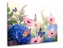 Πίνακας ζωγραφικής τοίχου PINK FLOWERS_153-11 20x30 cm