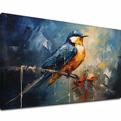 Πίνακες ζωγραφικής πουλιά πρωί τραγουδιστής