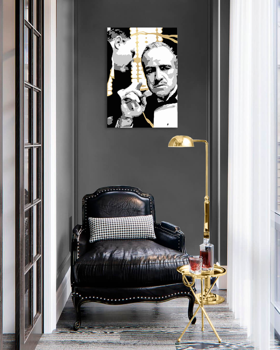 Πίνακες ζωγραφικής σε καμβά - PREMIUM ART - Ο Νονός 70x100 cm