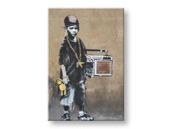 Πινακες σε καμβα Εκπτωση 35% Street ART - Banksy 20x30 cm XOBBA012O1/24h