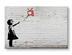 Πινακες σε καμβα σε 1 κομματι Street ART - Banksy BA018O1