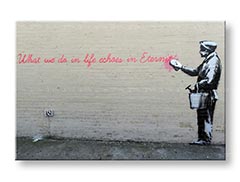 Πινακες σε καμβα σε 1 κομματι Street ART - Banksy BA019O1