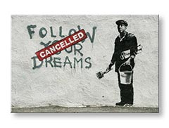 Πινακες σε καμβα σε 1 κομματι Street ART - Banksy BA024O1